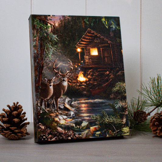 Deer Creek 8x6 Lighted Tabletop Canvas