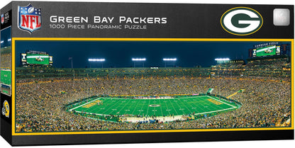 Green Bay Packers - 1000 pc Panoramic Puzzle - Center View