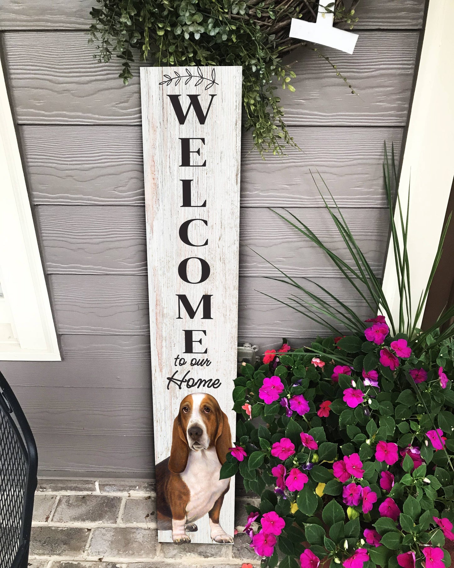 Basset Hound Welcome sign