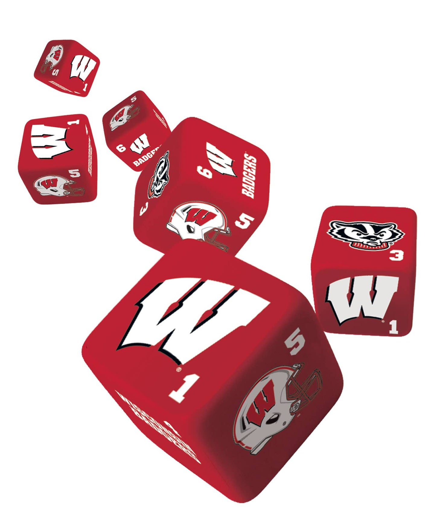 Wisconsin Badgers Dice Set