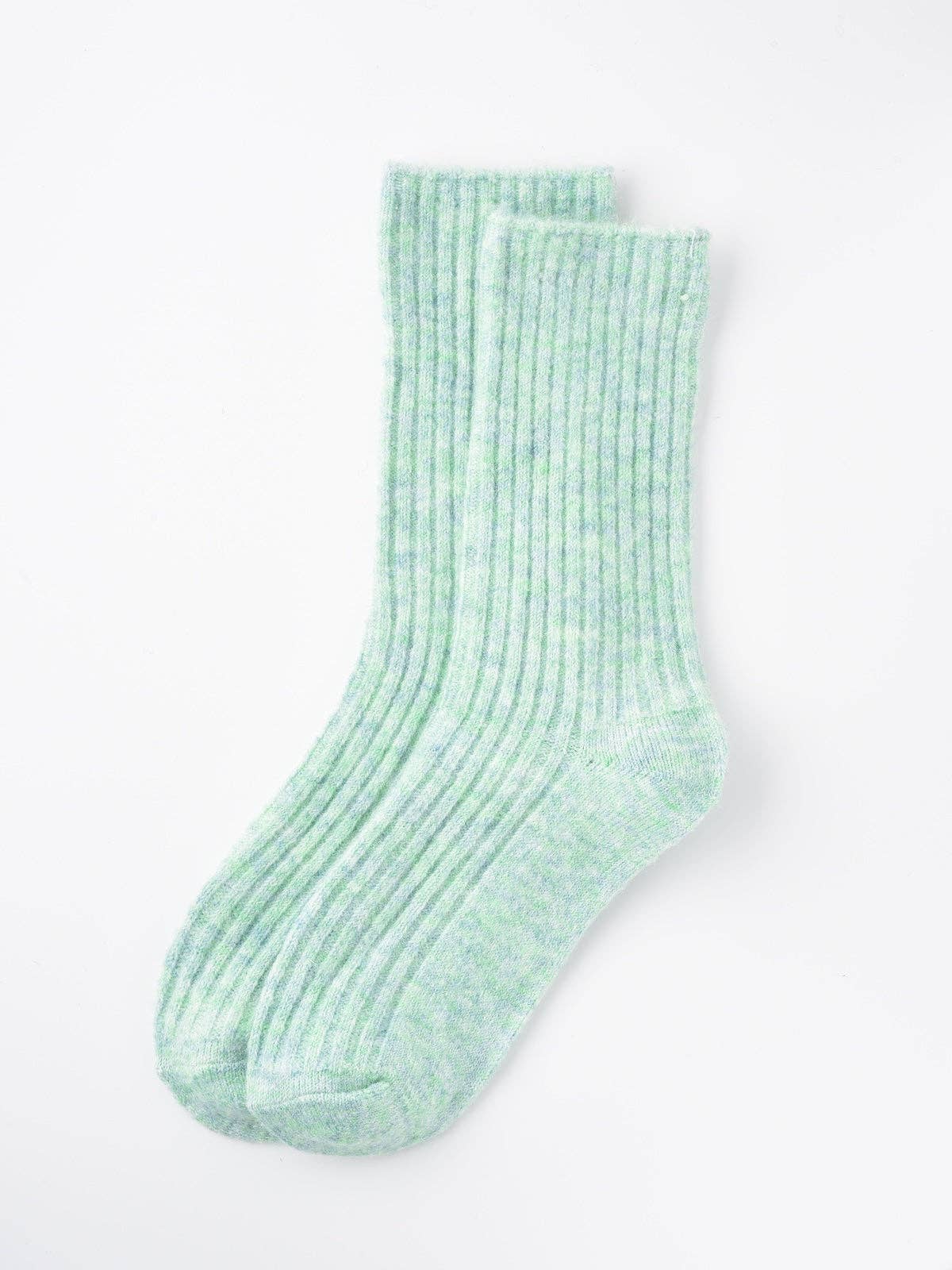 Rufia - 5-Pair Set of Solid Color Wool-Blend Socks