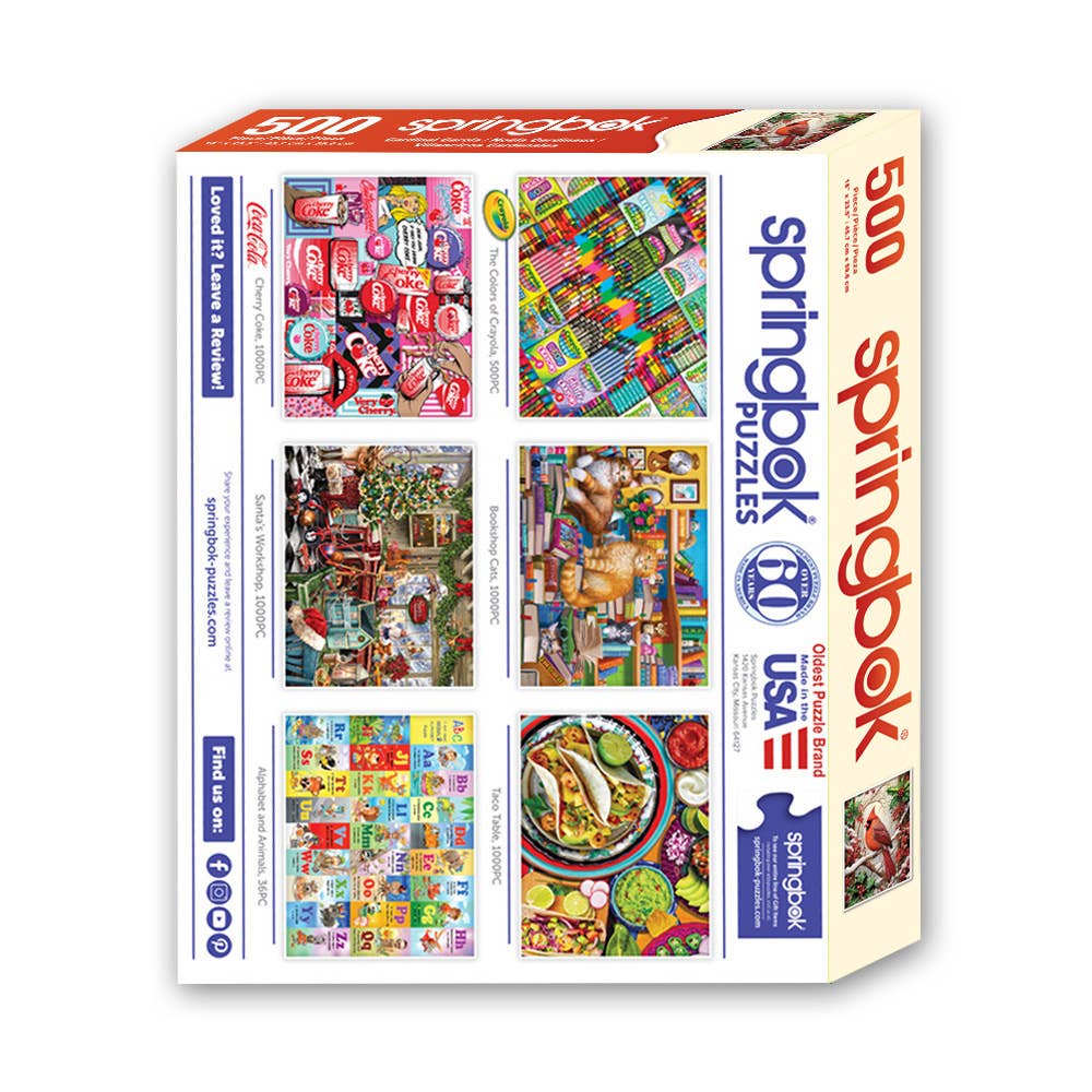 Cardinal Carols 500 Piece  Jigsaw Puzzle