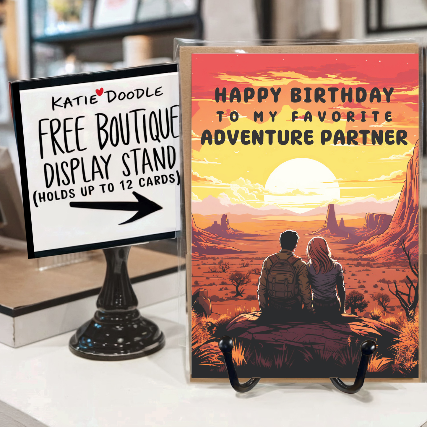Boyfriend Birthday Cards | Greeting Cards with Display Stand