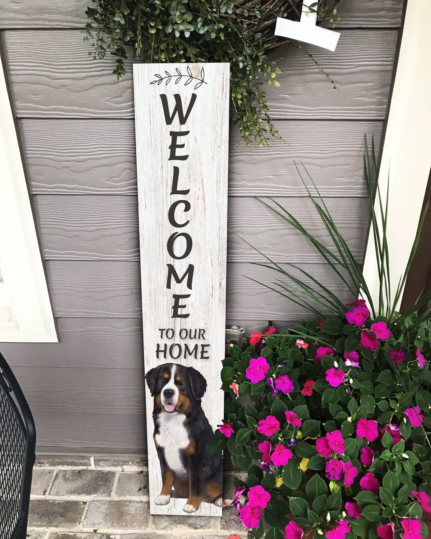 Bernese Mt. Dog Welcome sign