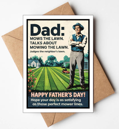 Funny Fathers Day Card | Free Display Stand | Made in USA
