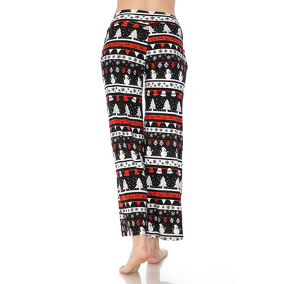 Buttery Soft Print Pajama Pants with Drawstring