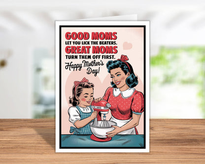 Funny Mothers Day Cards w/Display Easel | Mothers Day Gifts