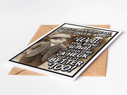 Funny Sympathy Greeting Cards with Card Display Stand