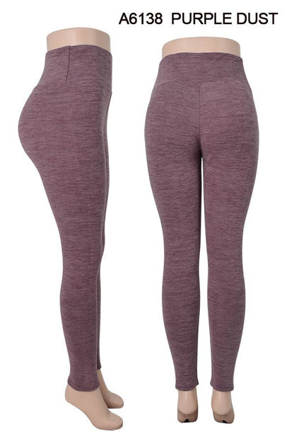 A6138 WINTER LEGGINGS THICKER FLEECE INSIDE 12PCS/PACK